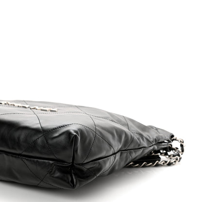 Chanel Shiny Calfskin Quilted Chanel 22 Black 11 of 12