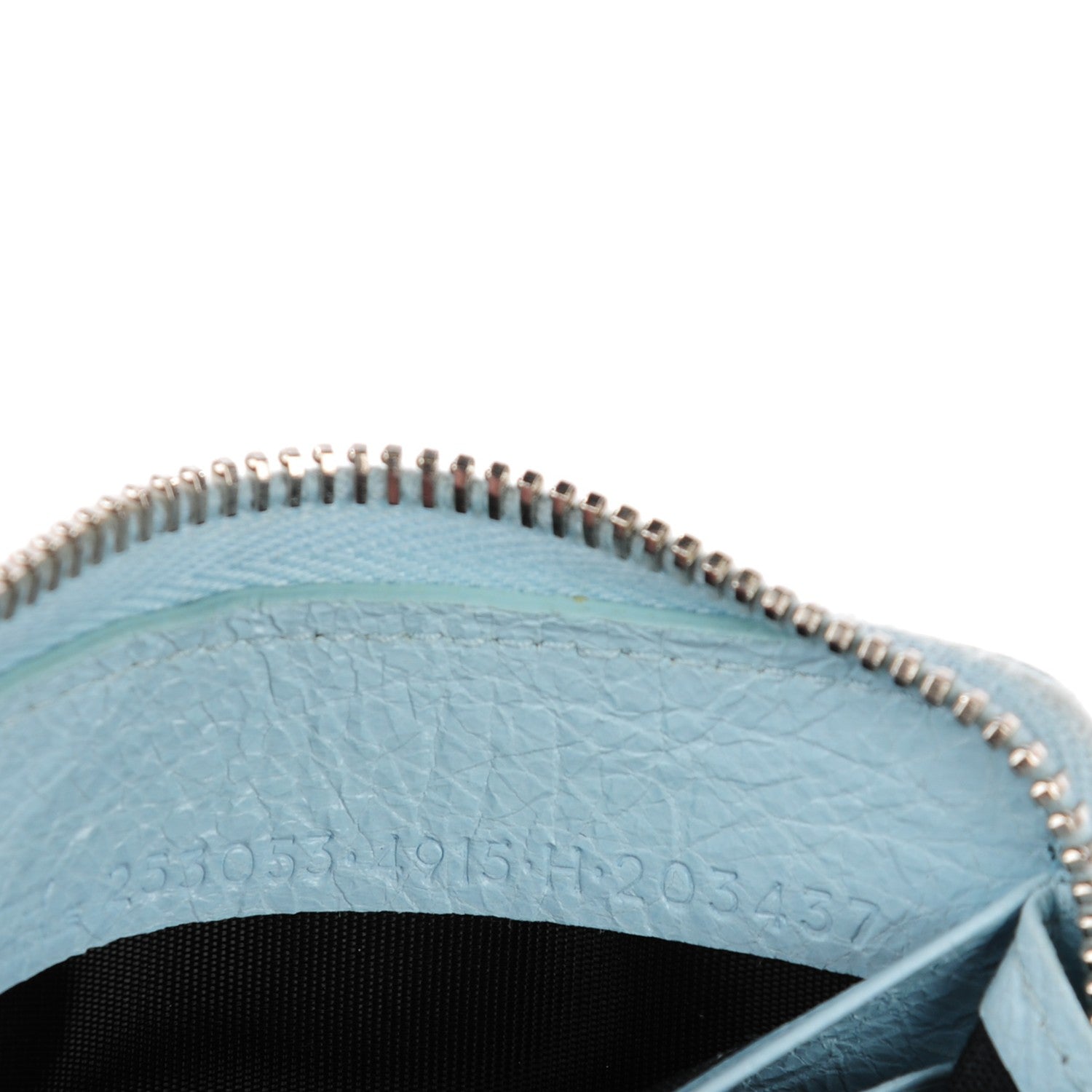 Balenciaga Agneau Giant 12 Silver Hardware Continental Zip Around Wallet Bleu Dragee 8 of 9