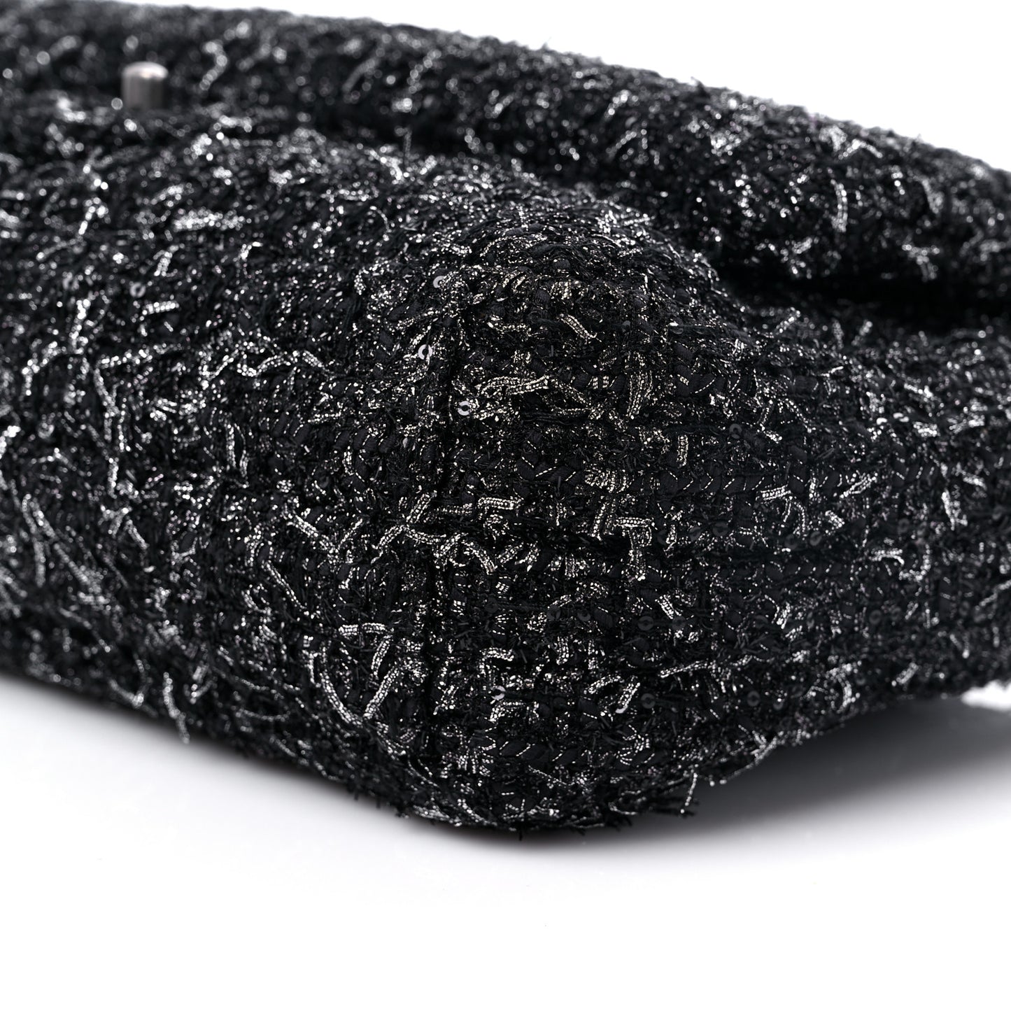 Glittered Tweed Quilted Jumbo Flap Multicolor