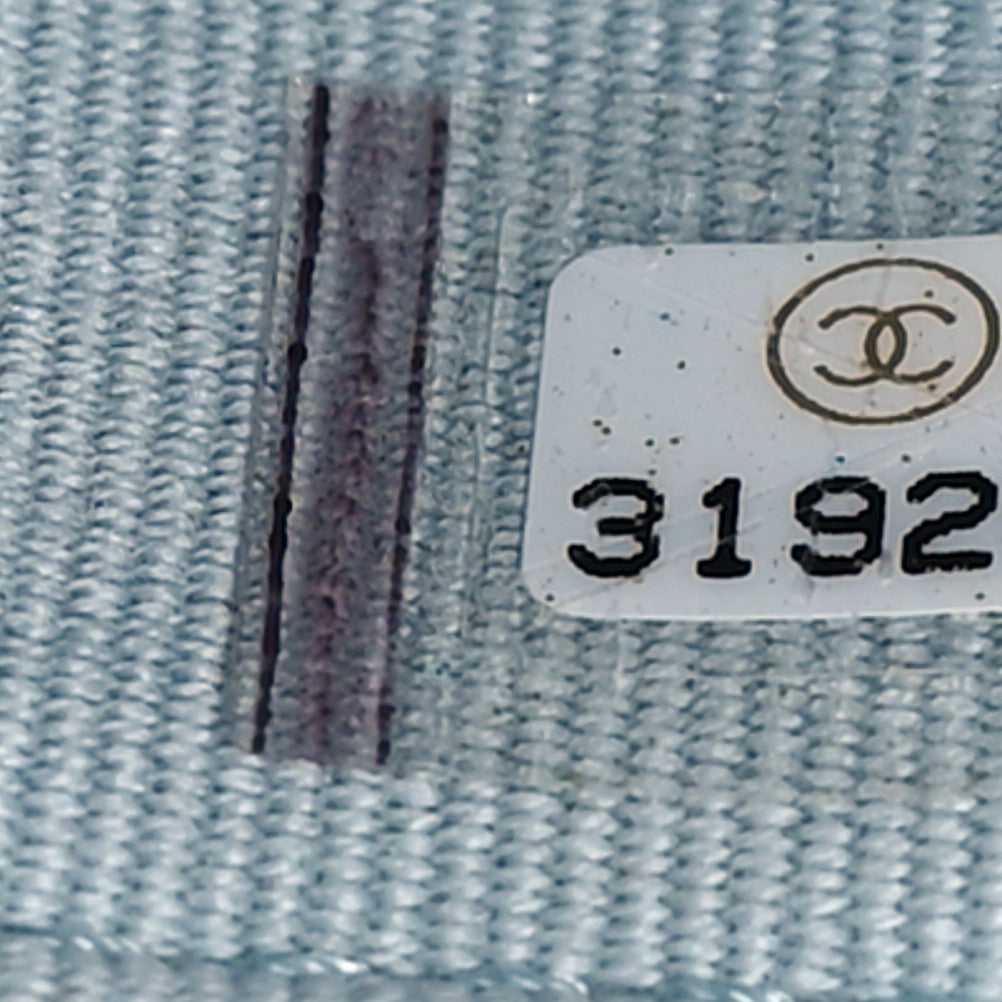 Chanel Caviar Quilted Small Tiny CC Vanity Case With Chain Light Blue 8 of 10