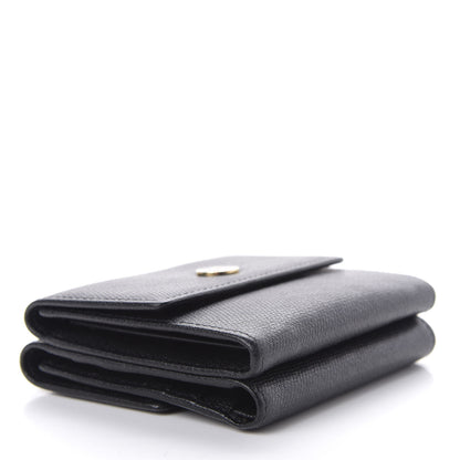 Chanel Grained Calfskin CC Button Flap Wallet Black 4 of 11