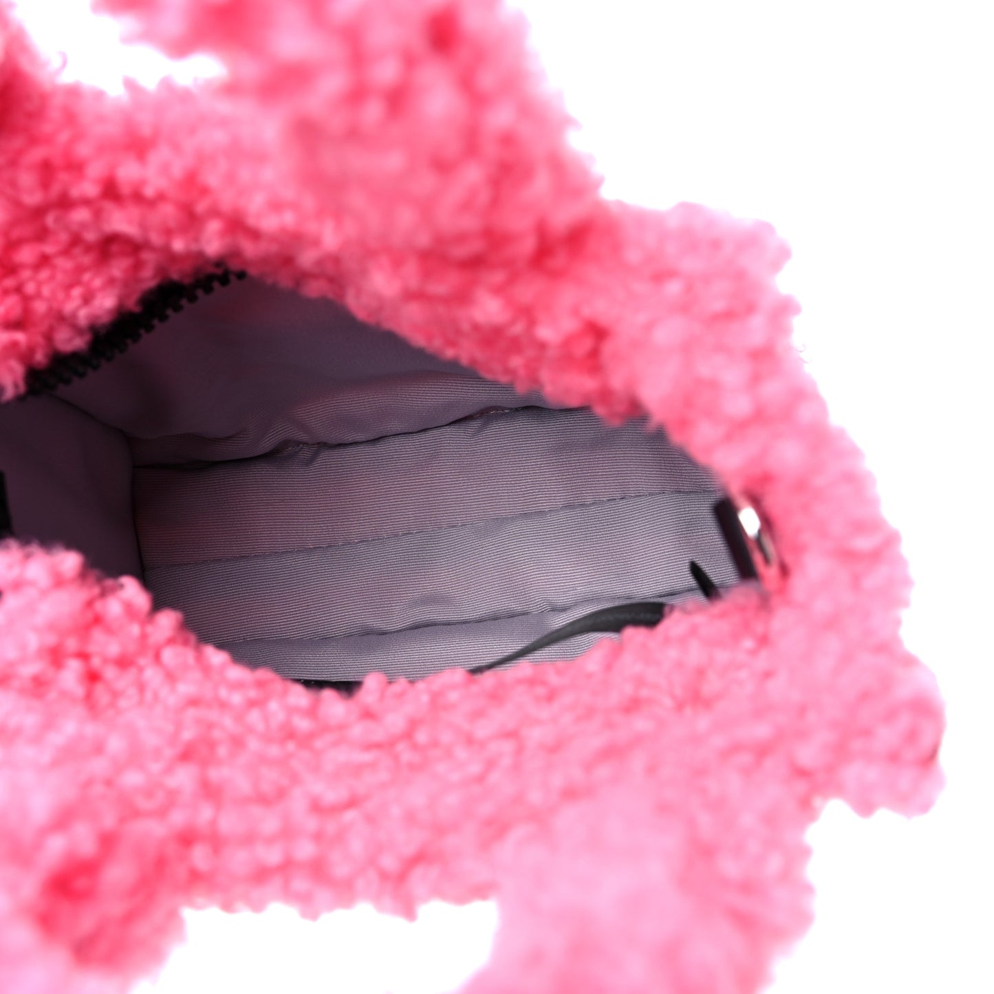 Polyester Cotton Mini The Teddy Traveler Tote Bag Pink