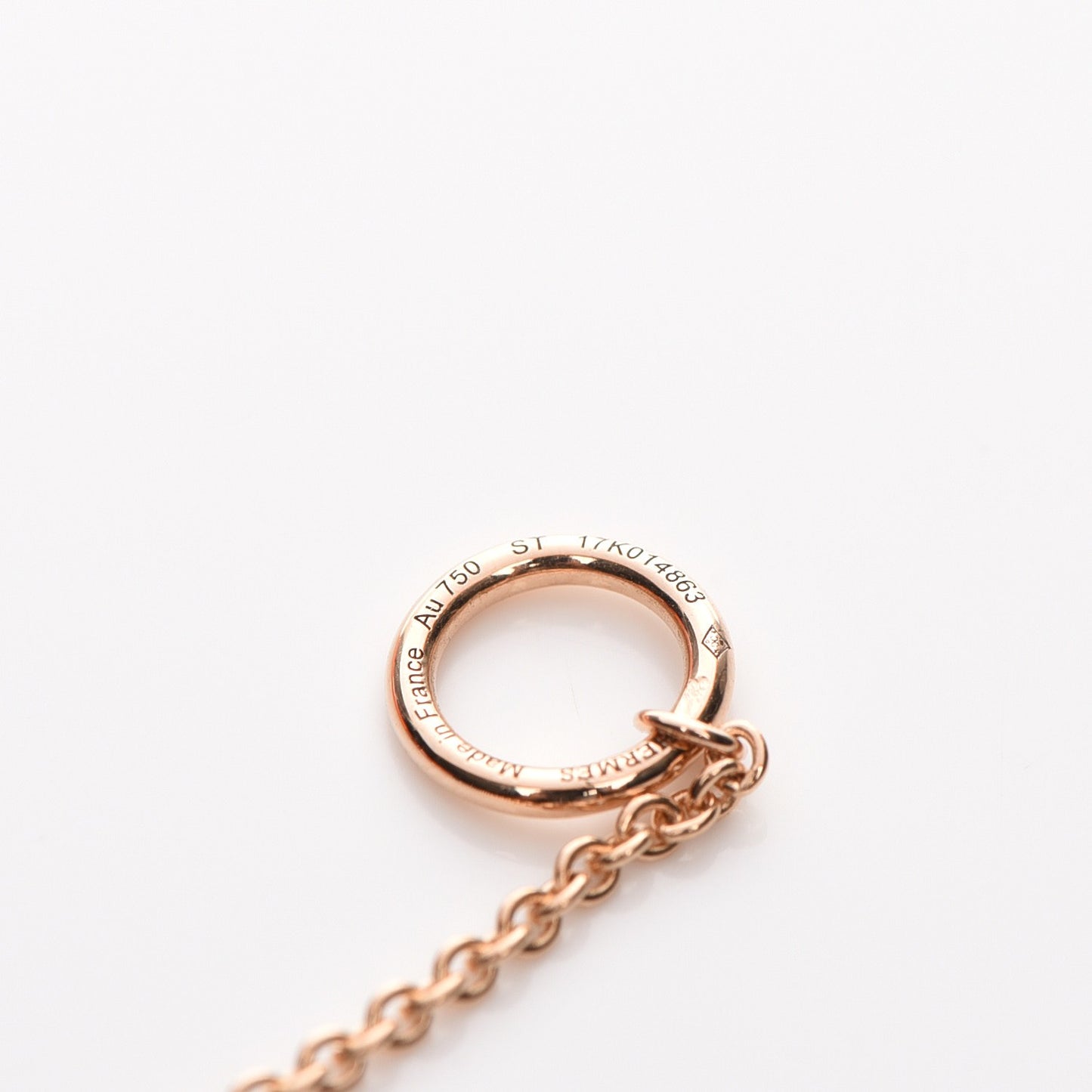 18K Rose Gold Mini Chaine d'Ancre Punk Bracelet ST