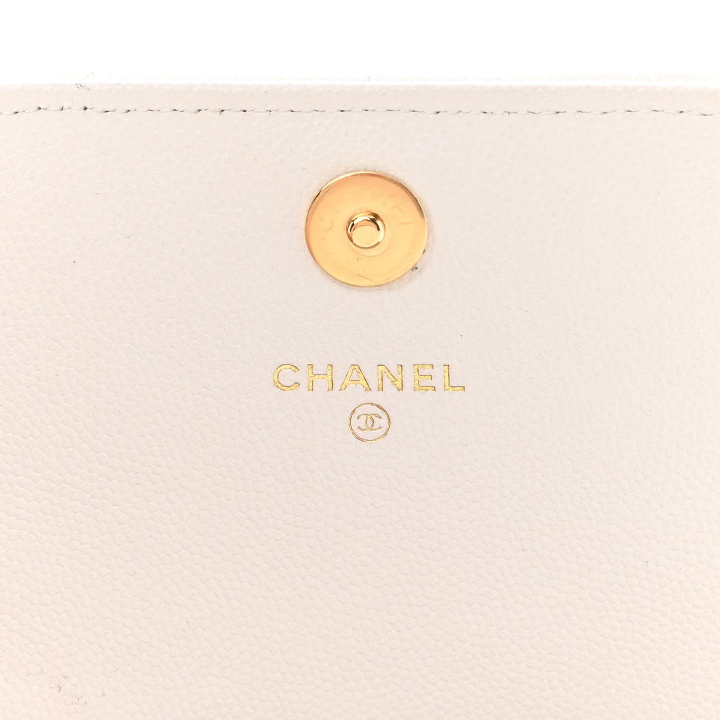 Caviar Quilted Pocket Twins Clutch With Chain White