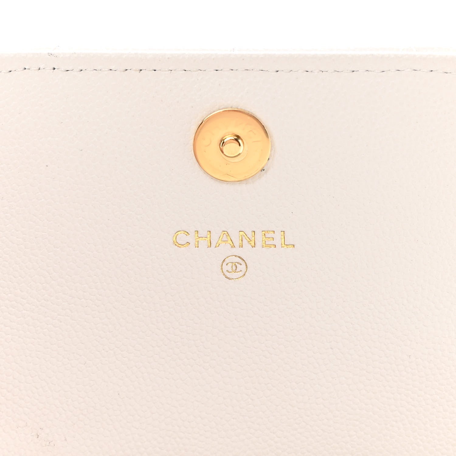 Chanel Caviar Quilted Pocket Twins Clutch With Chain White 6 of 14