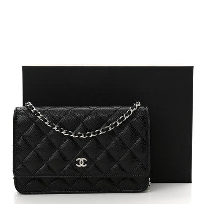 Chanel Caviar Quilted Wallet on Chain WOC Black 12 of 12