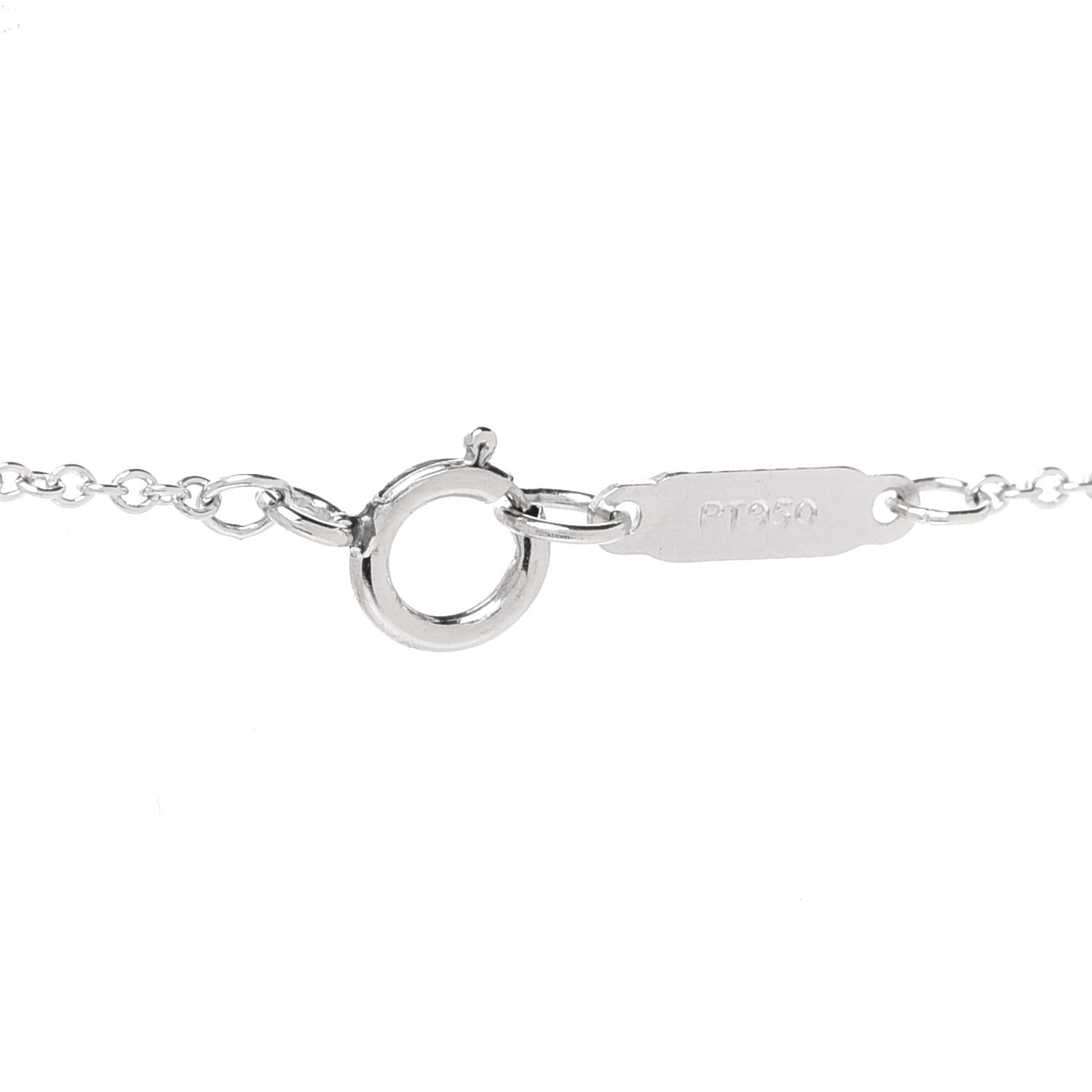 Tiffany Platinum Diamond Lace Drop Pendant Necklace 5 of 6