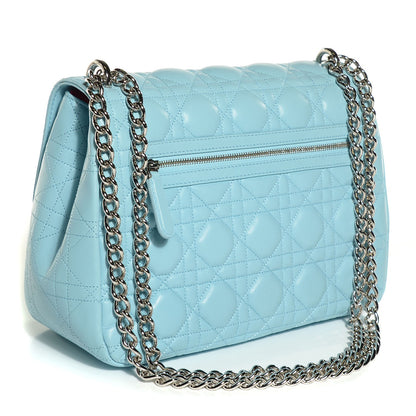 Christian Dior Lambskin Cannage Large Miss Dior Flap Cupcake Blue 3 of 9