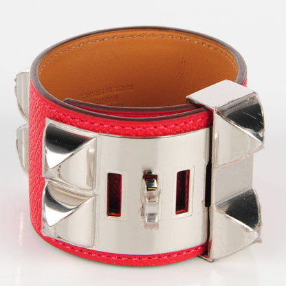 Hermes Epsom Collier De Chien CDC Bracelet S Rouge Casaque 4 of 8