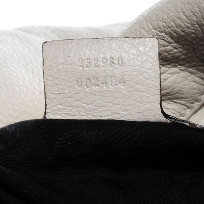 Gucci Leather Medium Jungle Hobo White 9 of 9