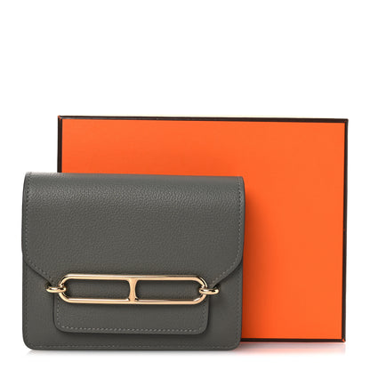 Hermes Evercolor Roulis Slim Wallet Gris Meyer 9 of 9