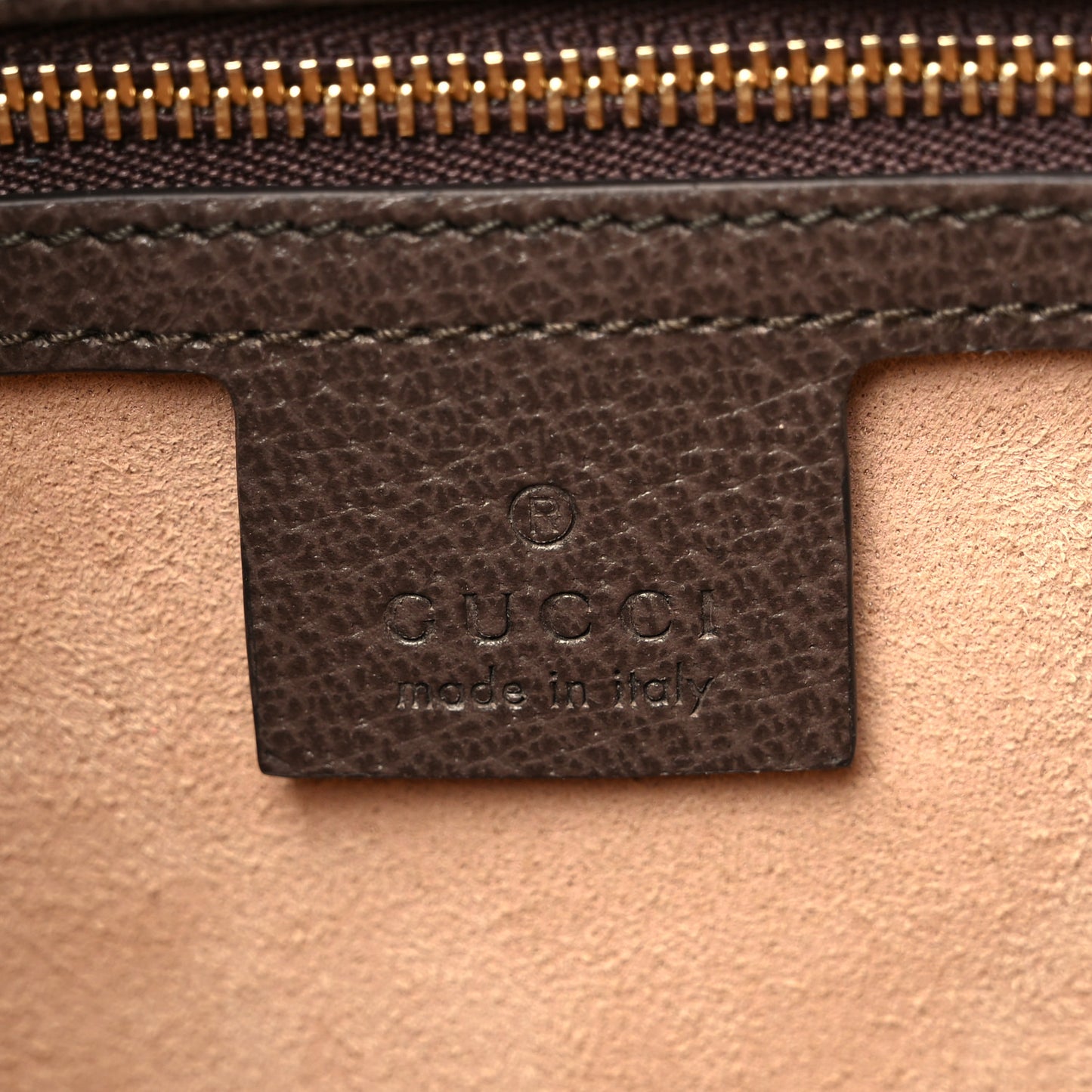 GG Supreme Monogram Web Medium Ophidia Tote Bag Brown