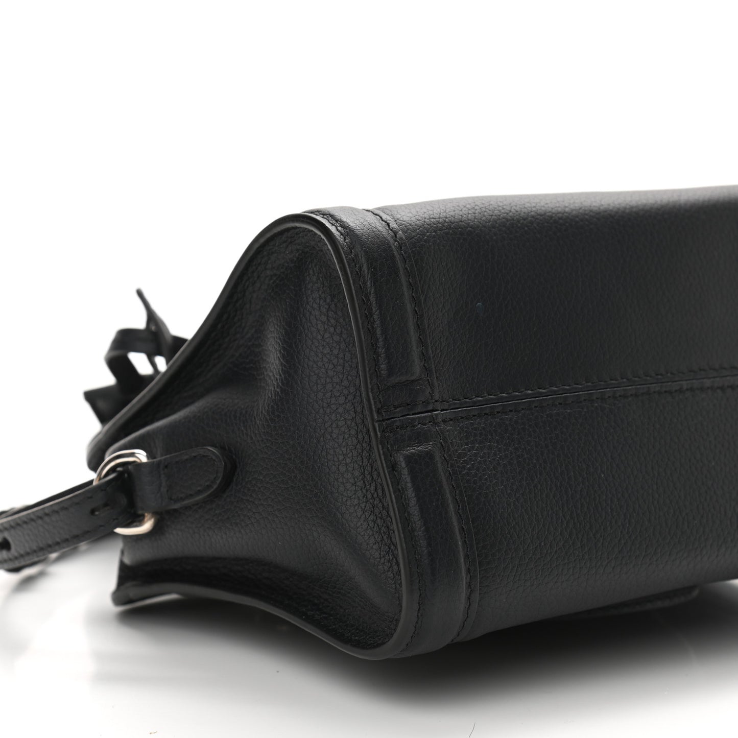 Pebbled Calfskin Mini Padlock Navy