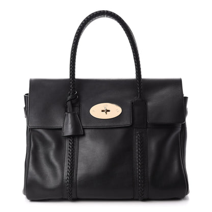 Mulberry Smooth Calfskin Braided Bayswater Black 1 of 14