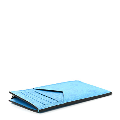 Louis Vuitton Taigarama Coin Card Holder Blue Lagoon 4 of 6