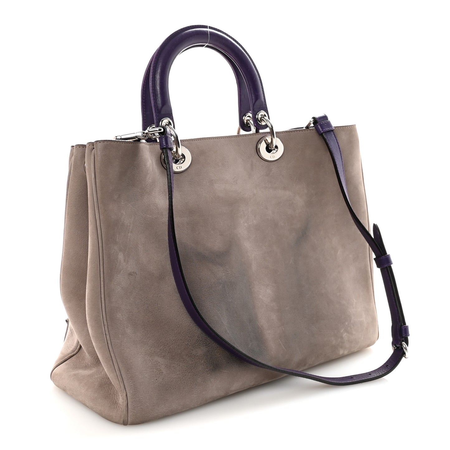 Suede Large Diorissimo Tote Purple