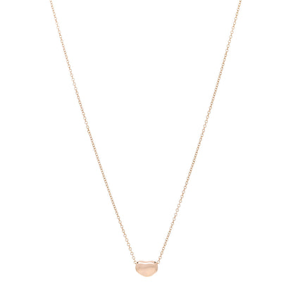 Tiffany 18K Rose Gold 6.5mm Elsa Peretti Bean Pendant Necklace 1 of 6