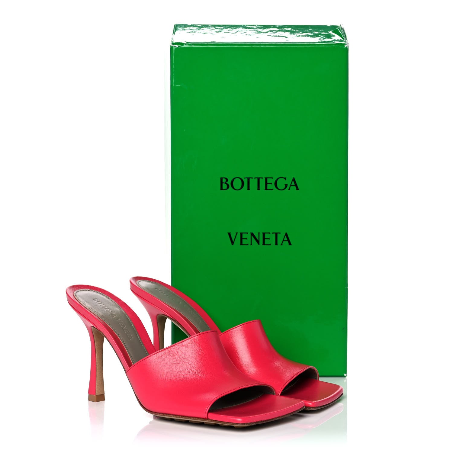 Bottega Veneta Lambskin Stretch Mule Sandals 37 Lollipop 11 of 11