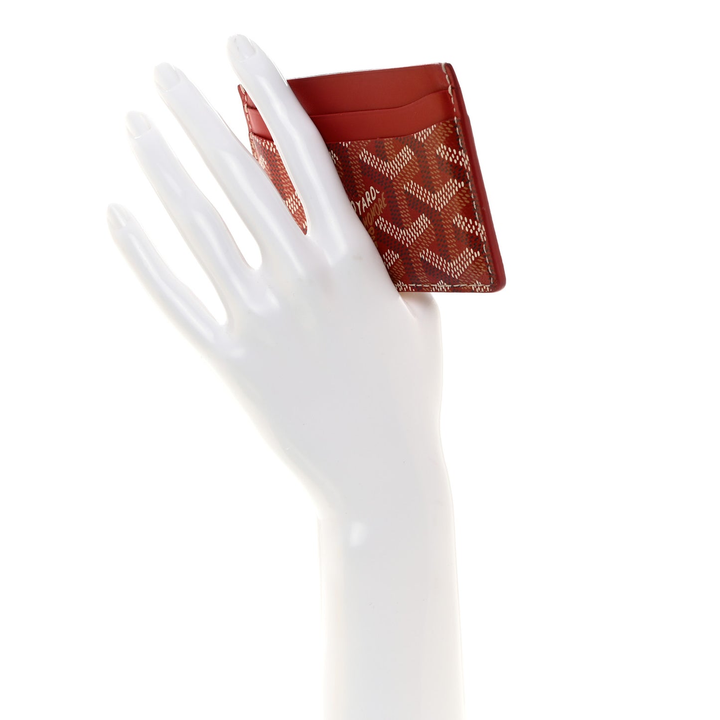 Goyardine Saint Sulpice Card Holder Red