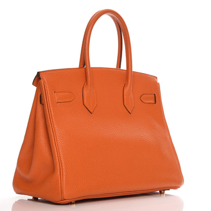 Hermes Togo Birkin 30 Orange 3 of 28
