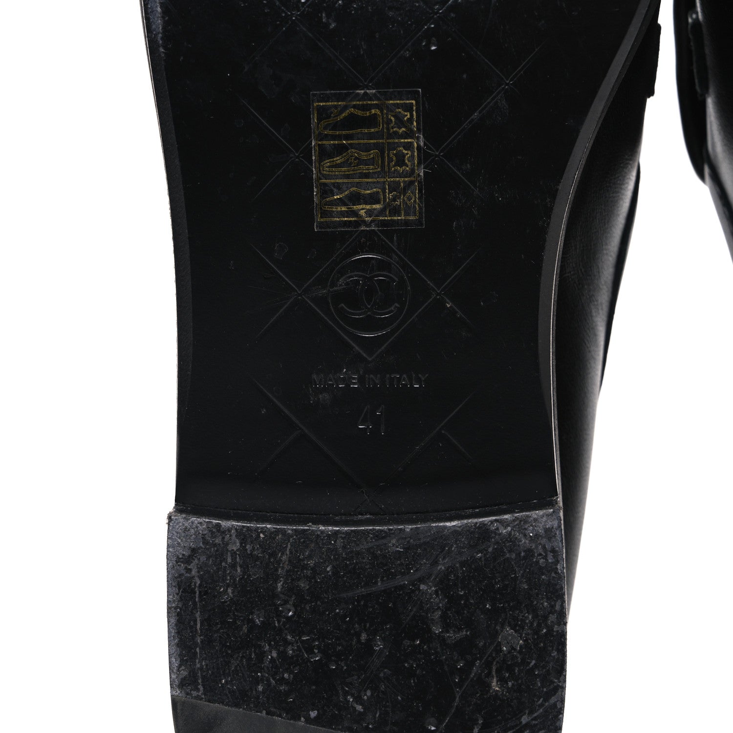 Chanel Lambskin Quilted CC Turnlock Loafers 41 Black 8 of 11