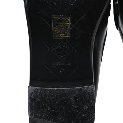 Chanel Lambskin Quilted CC Turnlock Loafers 41 Black 8 of 11