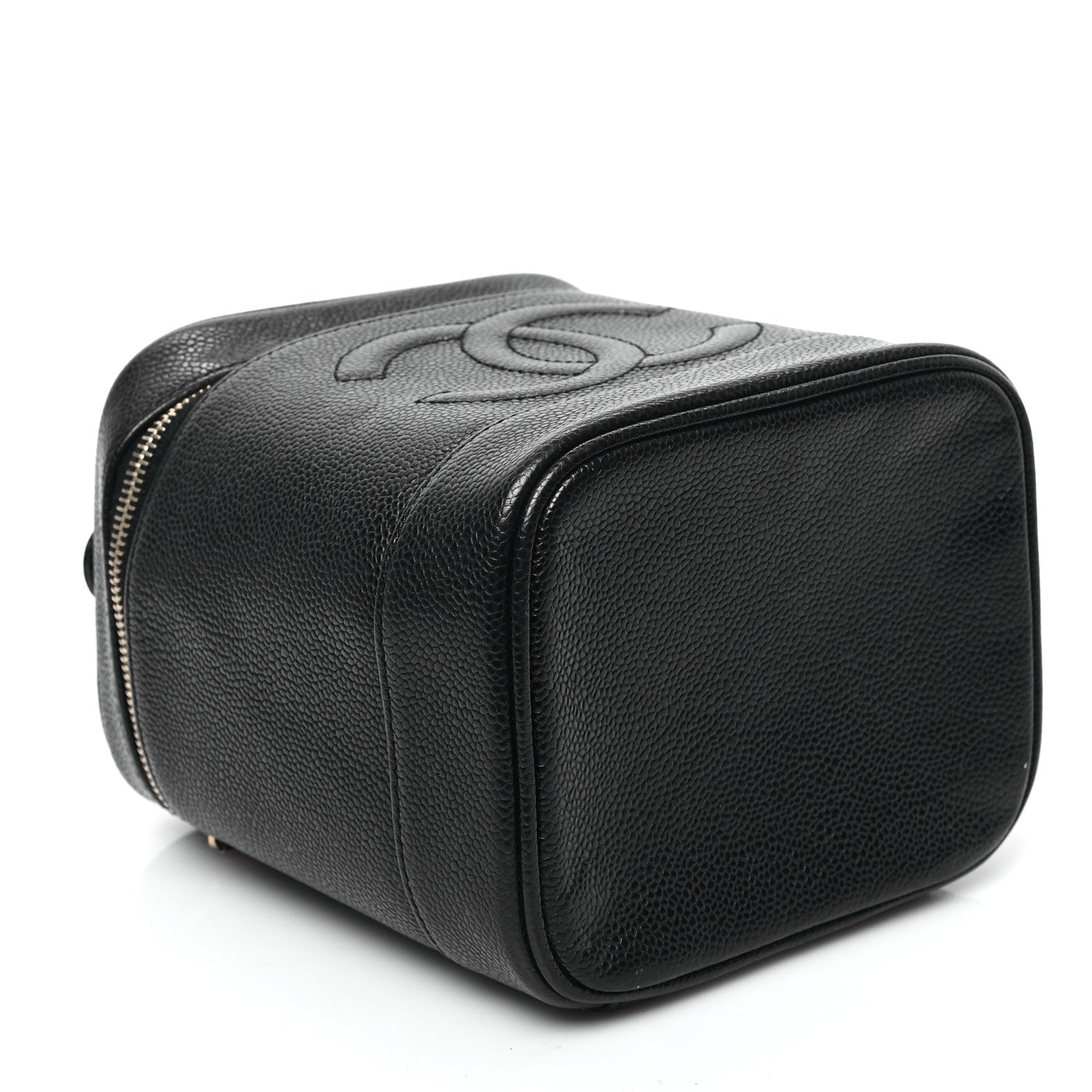 Chanel Caviar Vanity Cosmetic Case Black 4 of 12