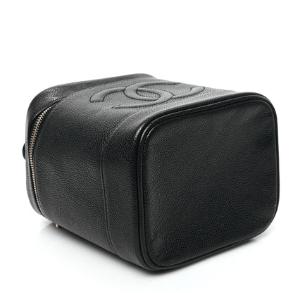 Chanel Caviar Vanity Cosmetic Case Black 4 of 12