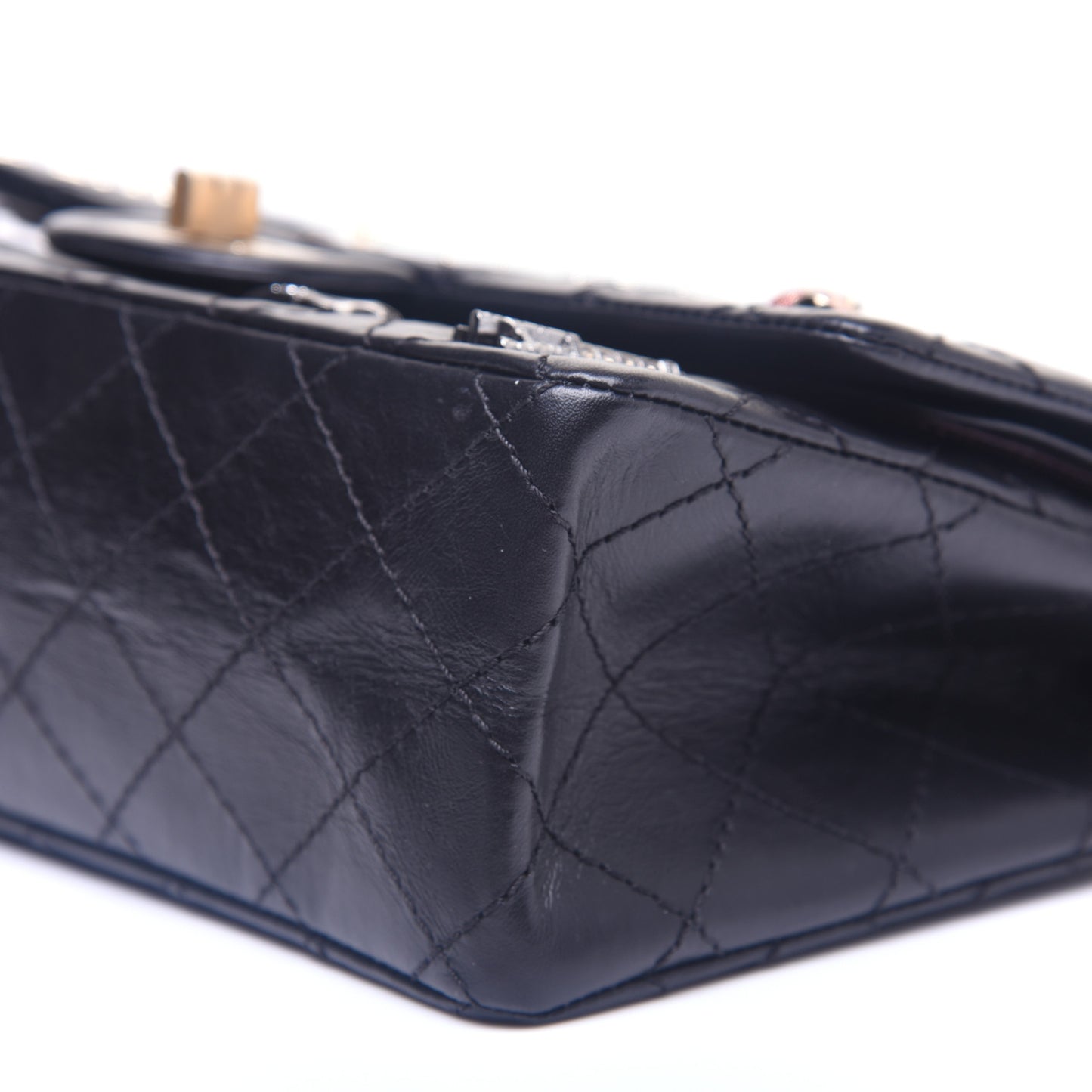 Aged Calfskin Lucky Charms 2.55 Reissue 225 Flap Black