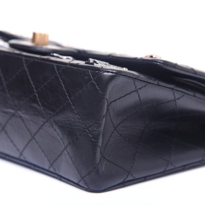 Chanel Aged Calfskin Lucky Charms 2.55 Reissue 225 Flap Black 7 of 17