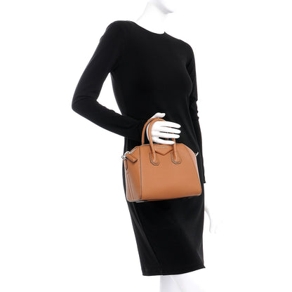 Givenchy Sugar Goatskin Mini Antigona Caramel 3 of 8