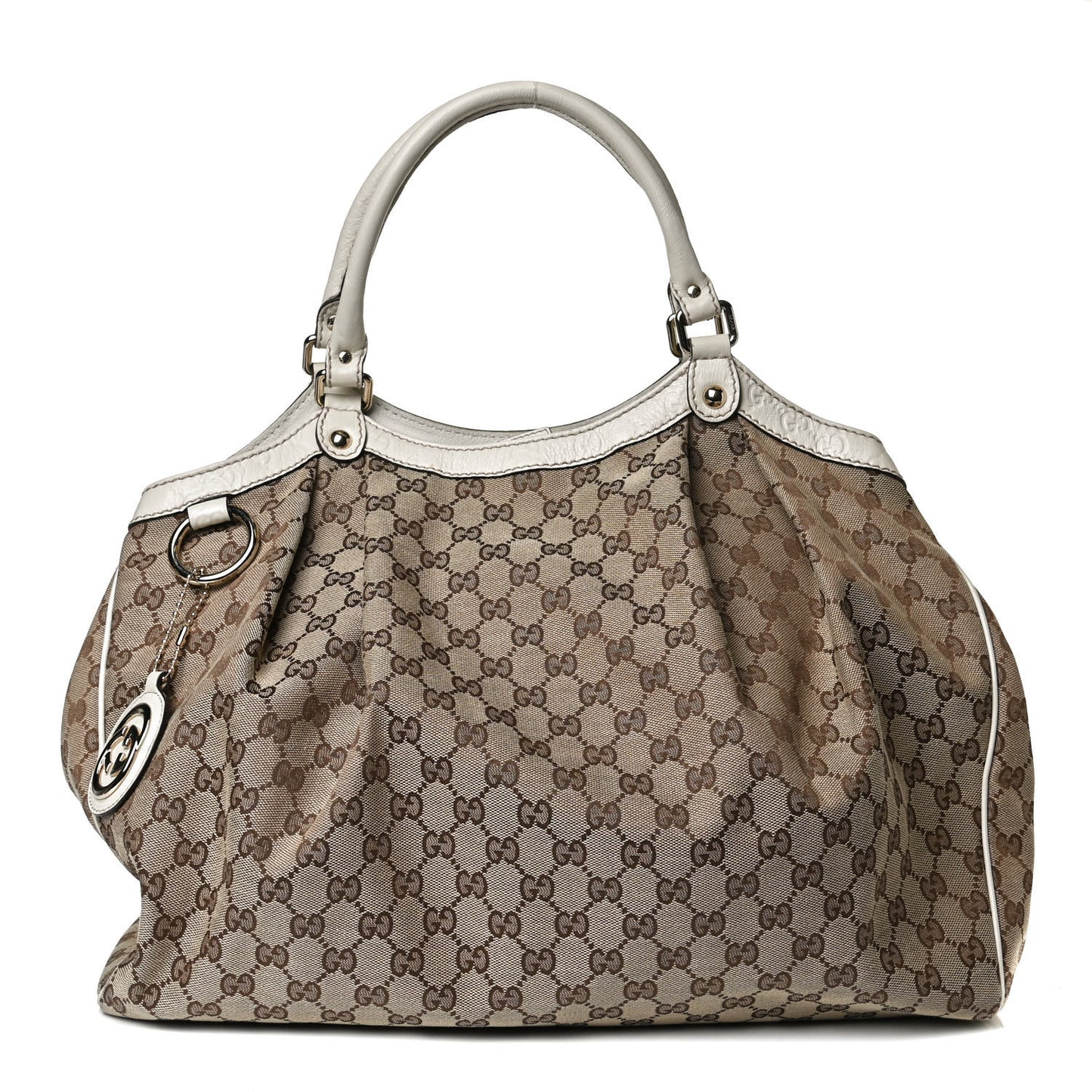 Monogram Large Sukey Tote Off White