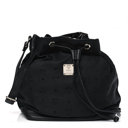 MCM Nylon Monogram Bucket Black 1 of 13