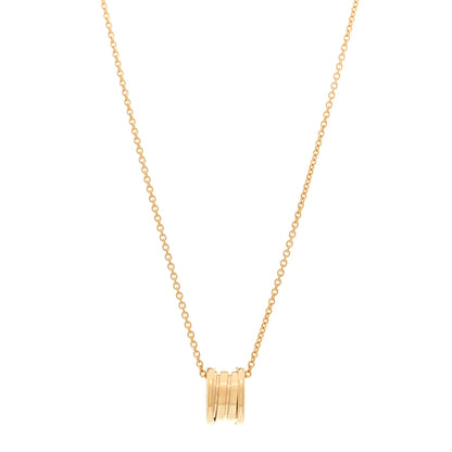 Bulgari 18K Yellow Gold B.Zero1 Pendant Necklace 1 of 5