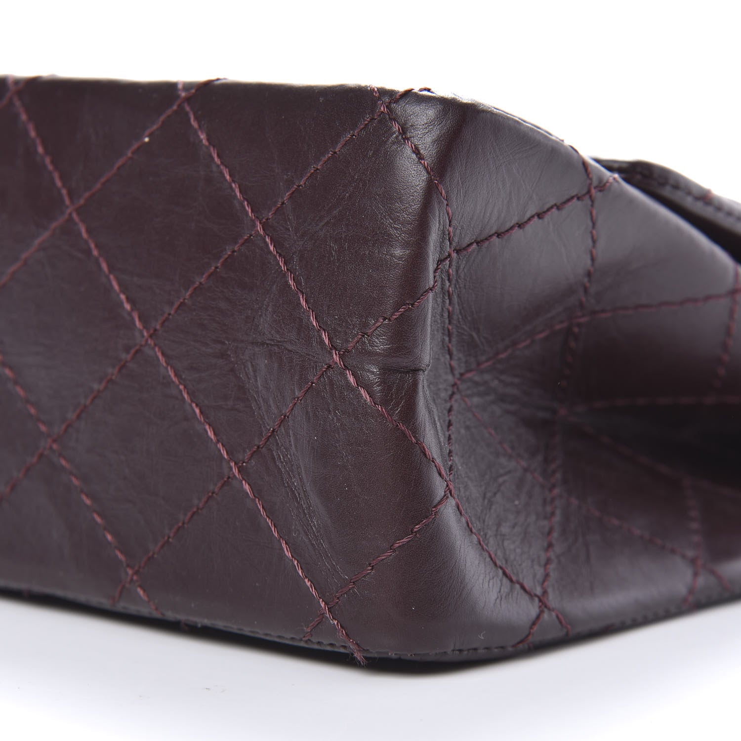 Chanel Aged Calfskin Quilted 2.55 Reissue 226 Flap Bordeaux 9 of 10
