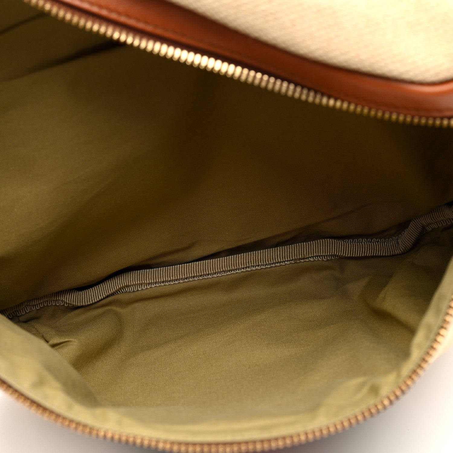 Gucci Vintage Canvas Web Belt Bag Sand Cuir 5 of 10