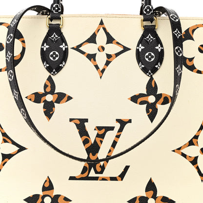 Louis Vuitton Monogram Giant Jungle Onthego GM Ivory 9 of 14