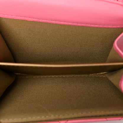 Chanel Lambskin Quilted Pearl Crush Clutch With Chain Pink 4 of 9