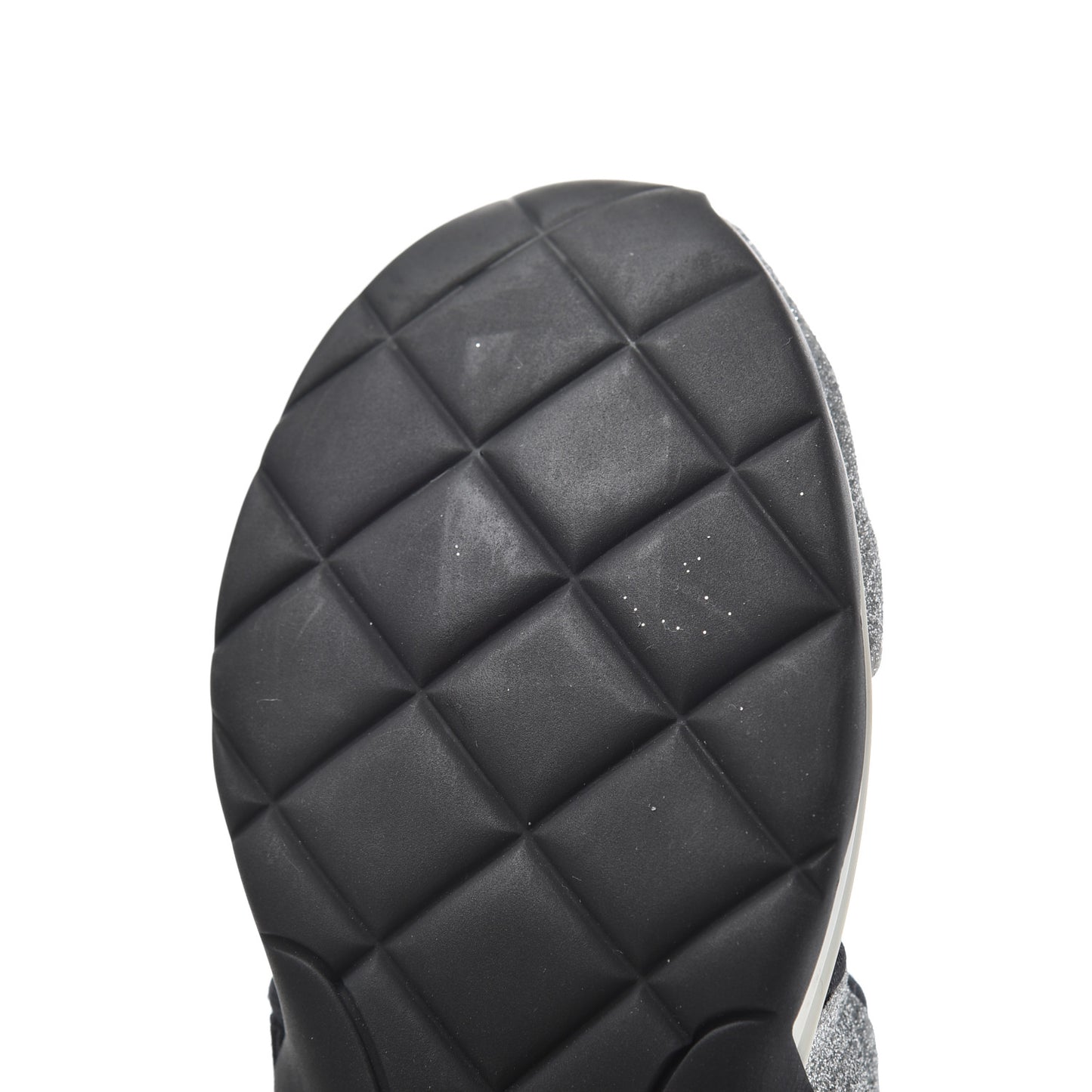 Glitter Stretch Fabric CC Sneakers 35 Black Silver