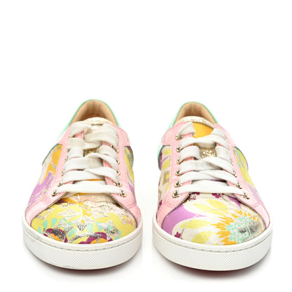 Christian Louboutin Patent Tissu Kyoto Flamingirl Flats 39.5 Multicolor 2 of 16