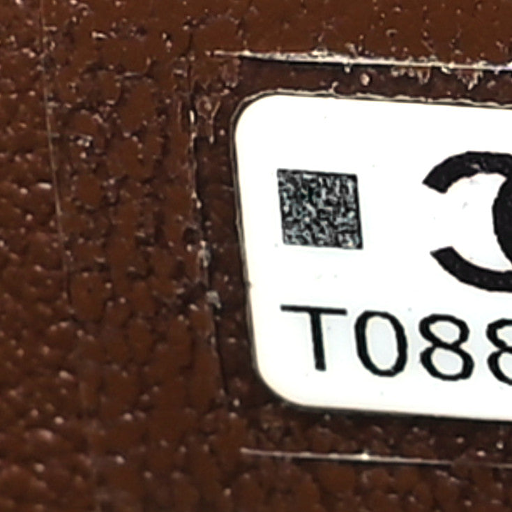 Tweed Small Top Handle Vanity Case With Chain Brown Multicolor