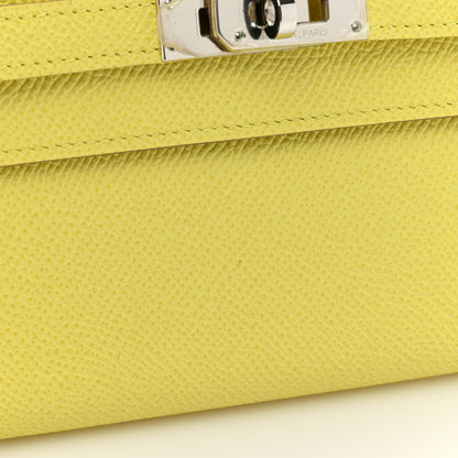 Hermes Epsom Kelly Longue Wallet Lime 14 of 15