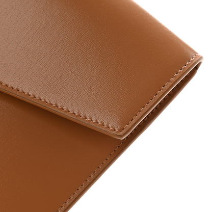Saint Laurent Smooth Shiny Calfskin Medium Uptown Pouch Dune 10 of 12