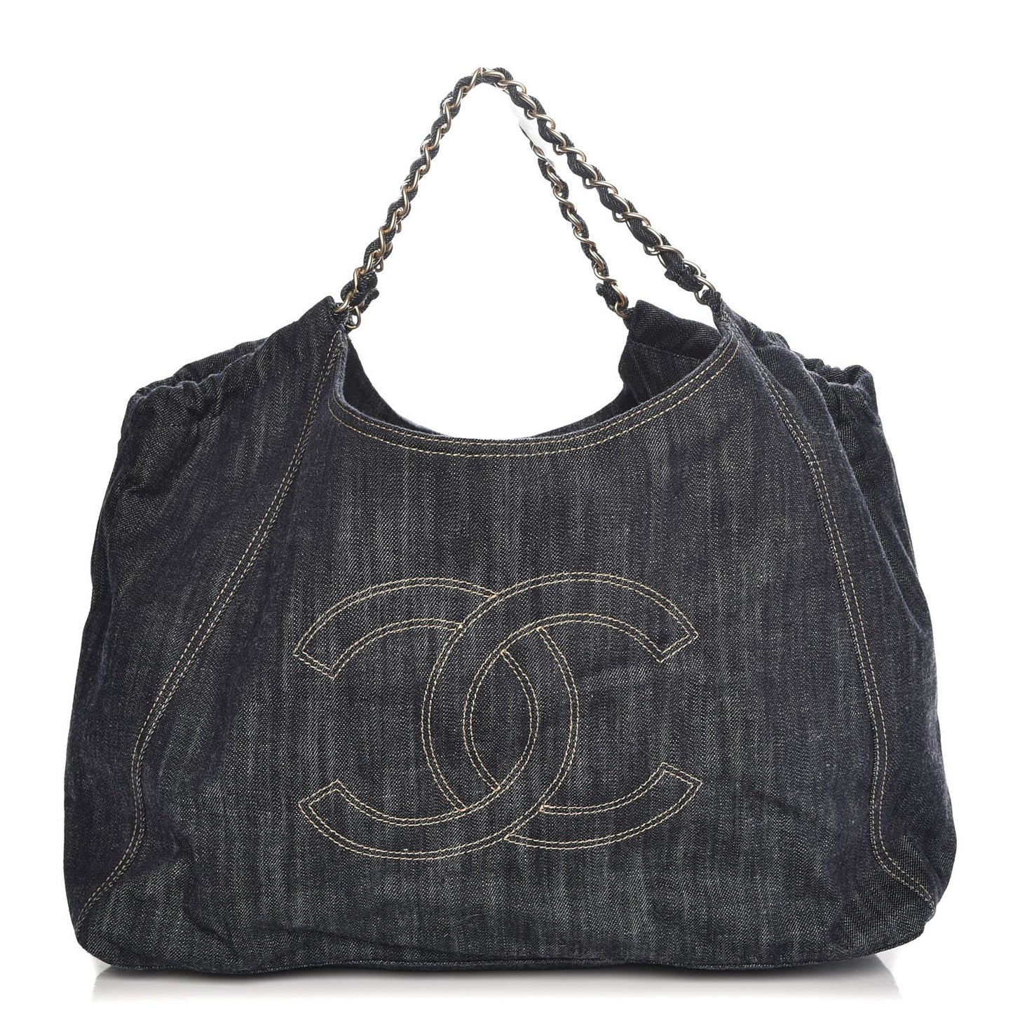 Denim XL Coco Cabas Tote Dark Blue