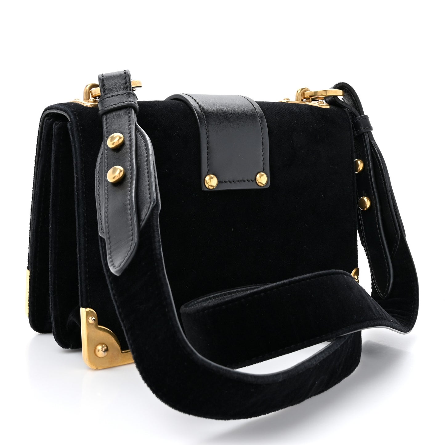 Velvet City Calfskin Cahier Bag Black
