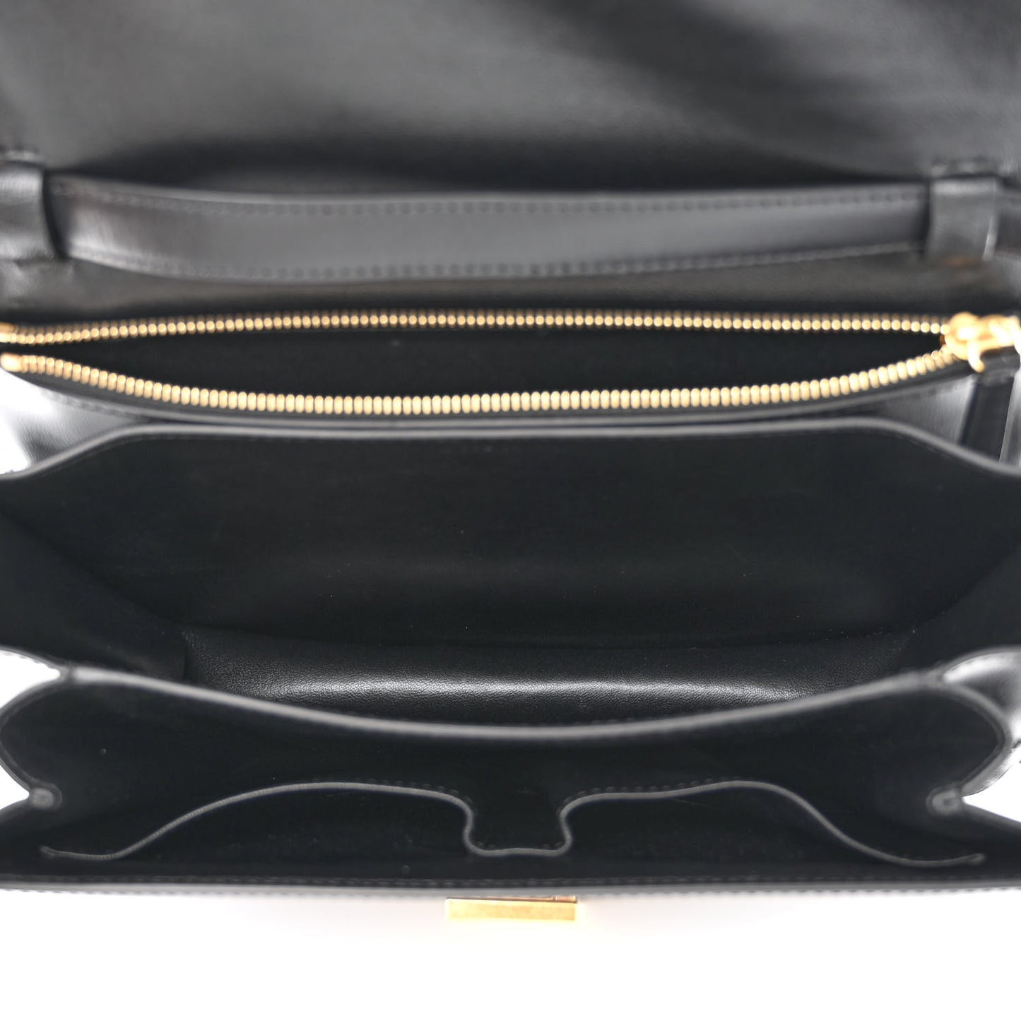 Box Calfskin Medium Classic Box Flap Bag Black