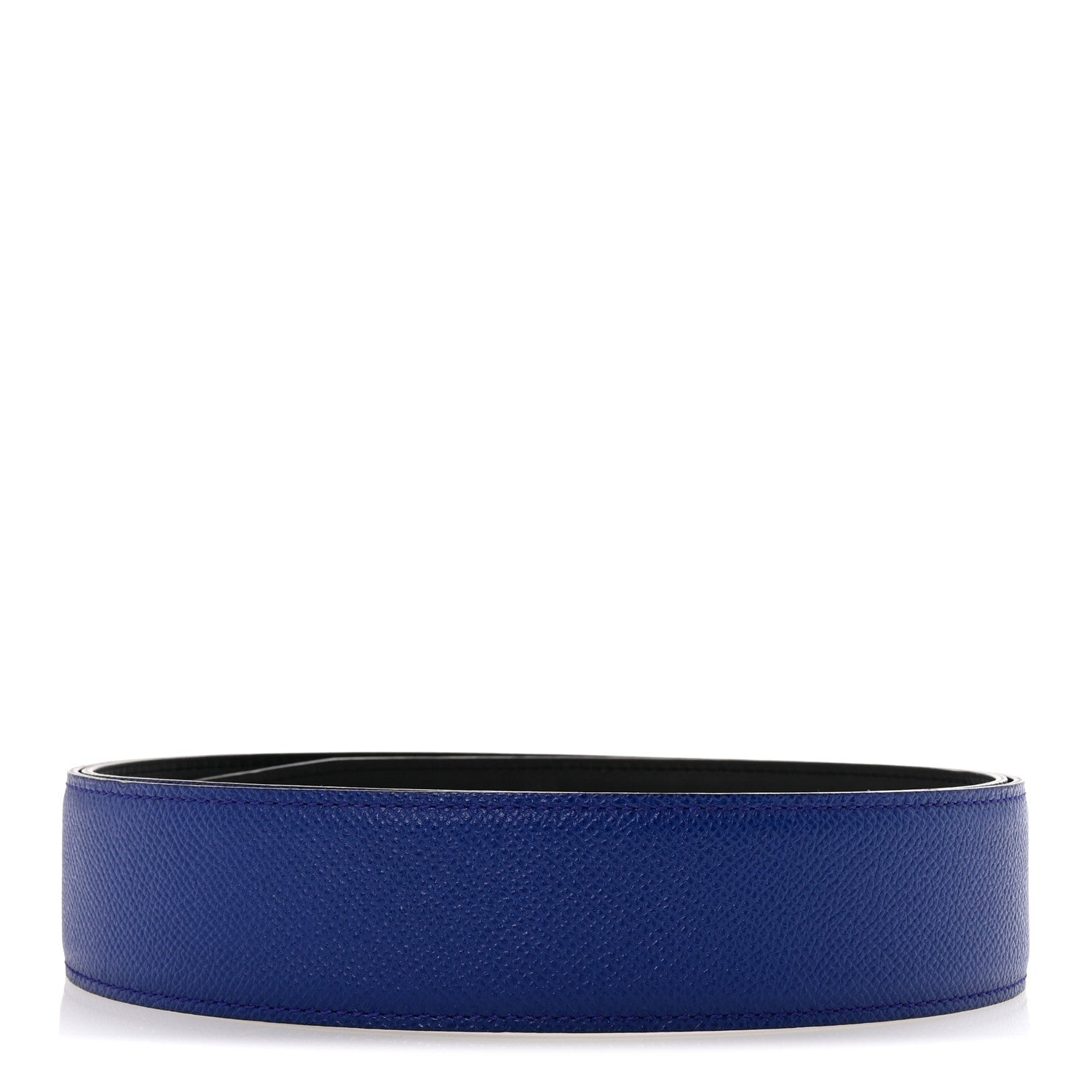 Hermes Epsom Swift 38mm Belt Strap  95 38 Bleu Electrique Black 2 of 5