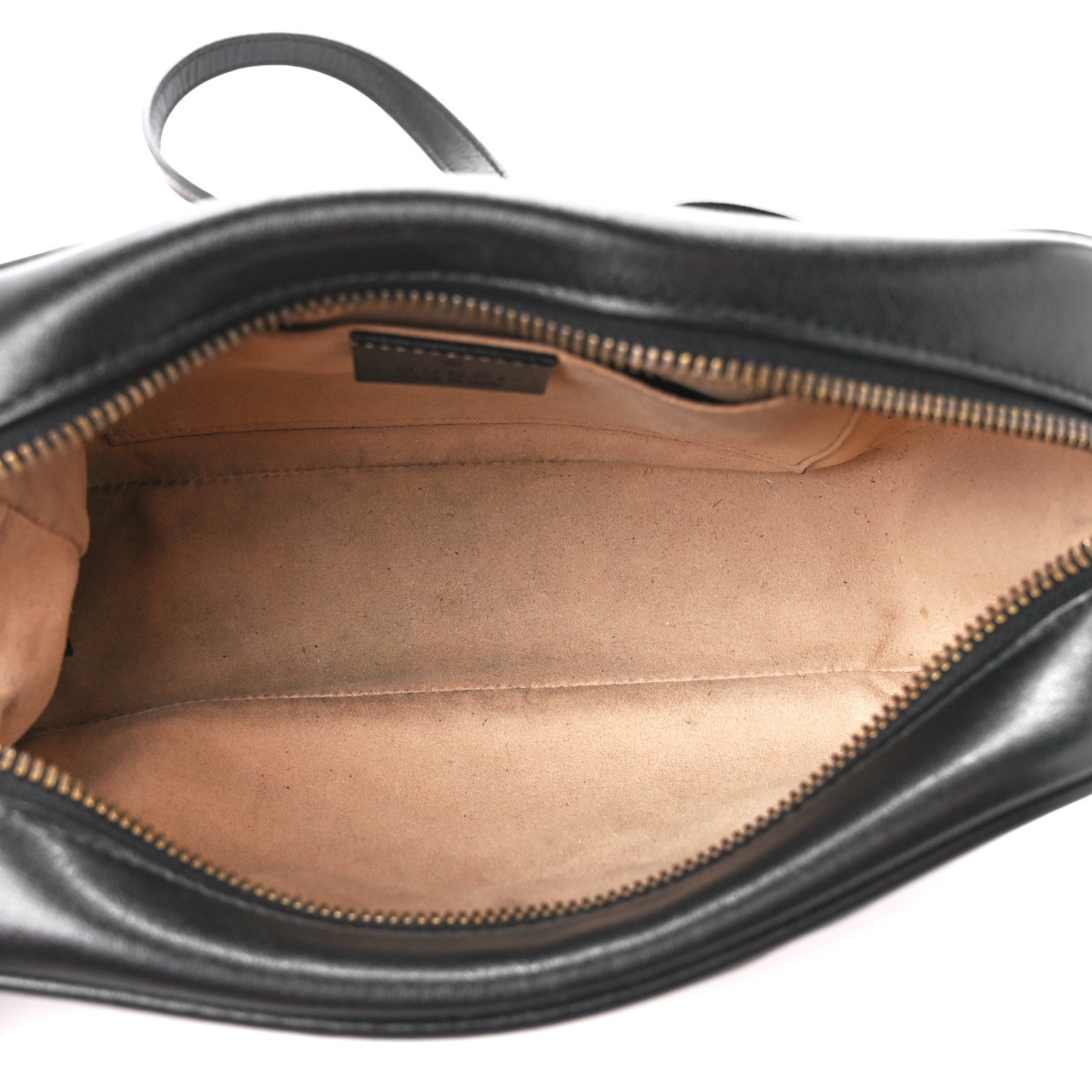 Gucci Calfskin Matelasse Small GG Marmont Chain Shoulder Bag Black 5 of 13