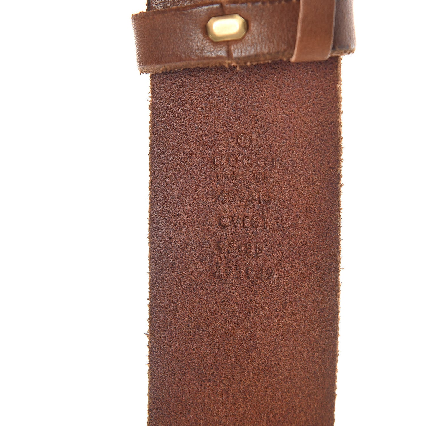 Faded Calfskin Double G 40mm Belt 95 38 Cuir