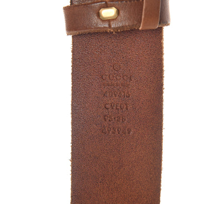 Gucci Faded Calfskin Double G 40mm Belt 95 38 Cuir 6 of 6